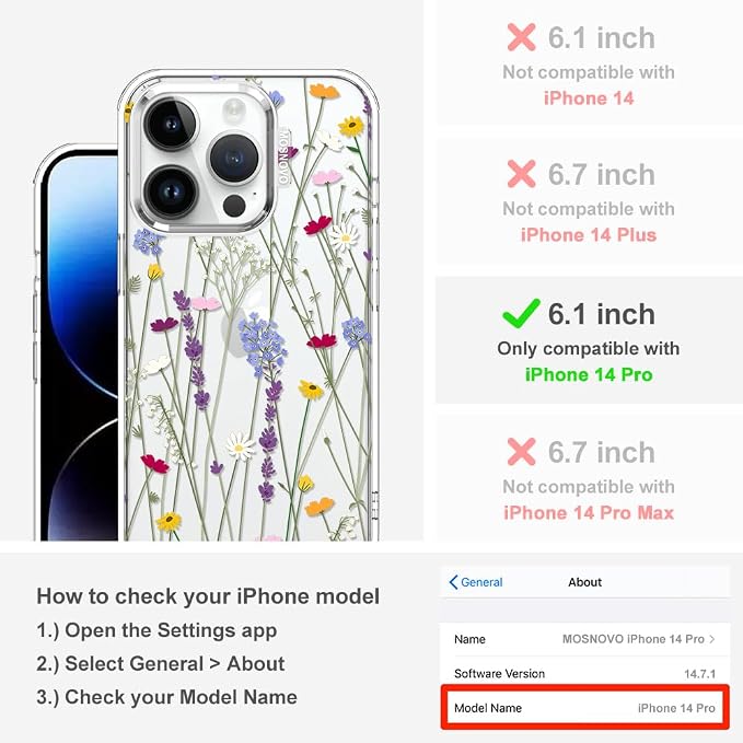 MOSNOVO Case for iPhone 14 Pro - Image 2