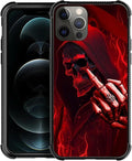 for iPhone 11 Pro Case, Gestures Funny Skull Pattern Graphic Design Girl Boy by FKBRCL4U