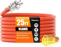 25 FT Outdoor Extension Cord Waterproof, 16/3 Gauge Heavy Duty 3 Prong Power by Unknown