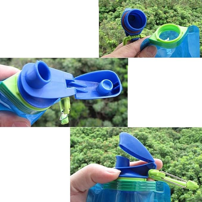 Collapsible Water Bottles for Travel – 24oz Foldable Water Bottle - Image 7