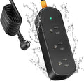 Outdoor Surge Protector Power Strip Weatherproof, 3 FT Extension Cord Outdoor by CAKINKON