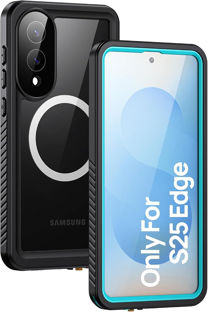 Lanhiem Magnetic for Samsung Galaxy S25 Edge Phone Case, IP68 Waterproof by LanhiemHome