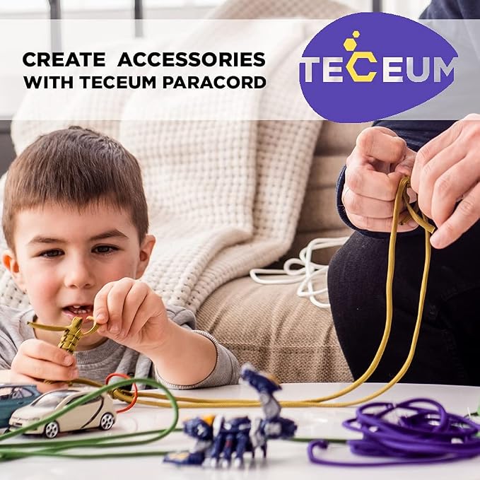 TECEUM Reflective Paracord Rope 1000 – 1000ft/200ft/100ft/50ft – 40+ Colors – - Image 7