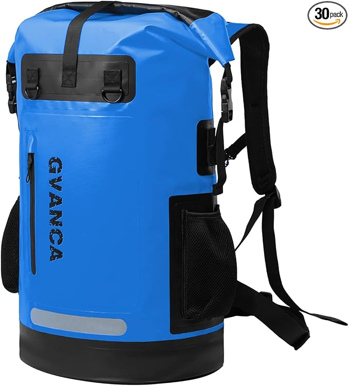 Waterproof Roll Top Kayak Backpack, Floating Outdoor Dry Sack Boating Sailing by GVANCA