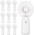 Glooglitter 10 Pcs Battery Portable Handheld Fan Bulk Wedding Fan Personal Hand by Glooglitter