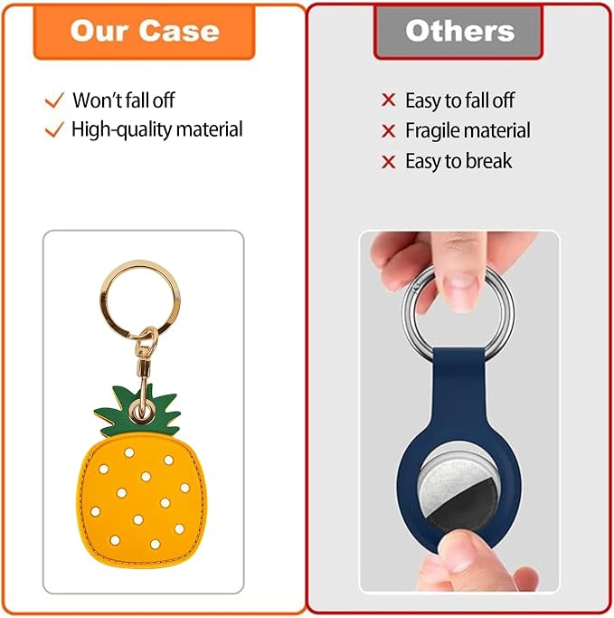 Leather Keychain Case Holder Compatible - Image 7