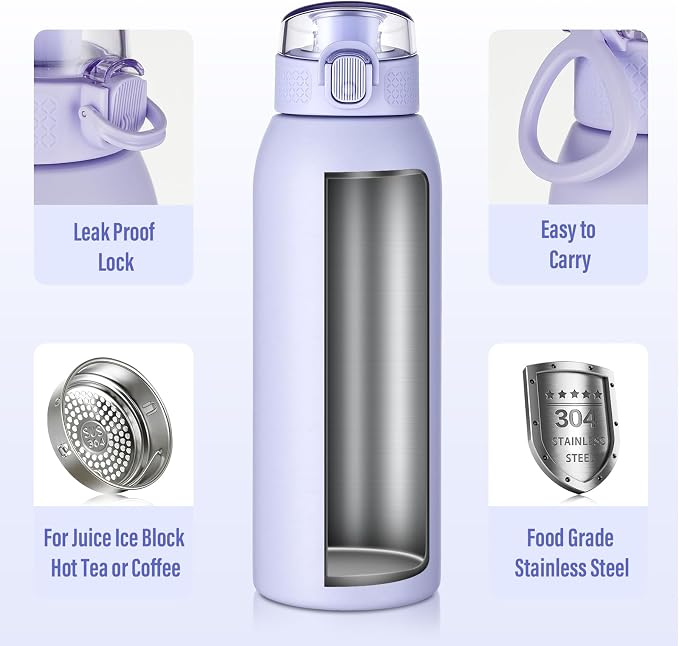 Insulated Water Bottle 24 oz - Image 4