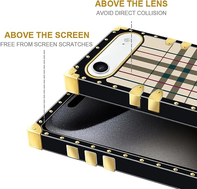 for iPhone 17 Air Case Luxury Golden Decoration - Image 7