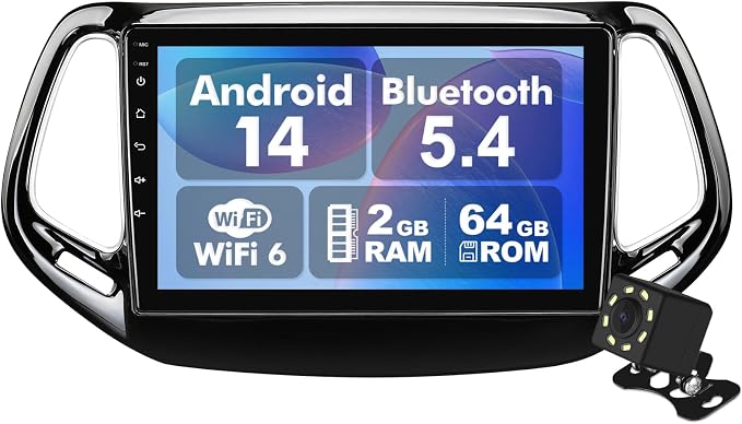 Android 14 Car Radio for 2+64G Jeep Compass/Patriot 2017-2019 10.1'' 1280 * 720 by beslove