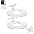 2-Pack 30 ft Extension Cable for WYZE Cam Pan V3 Outdoor Camera, Micro USB 90 by YEAOI