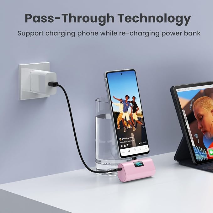 Portable Charger for iPhone 17/16/15 Series, Upgraded 5200mAh PD USB C Power - Image 6