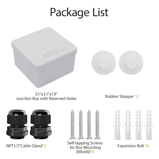 LeMotech Junction Box, Electrical Box IP55 Water Resistant Dustproof ABS - Image 7