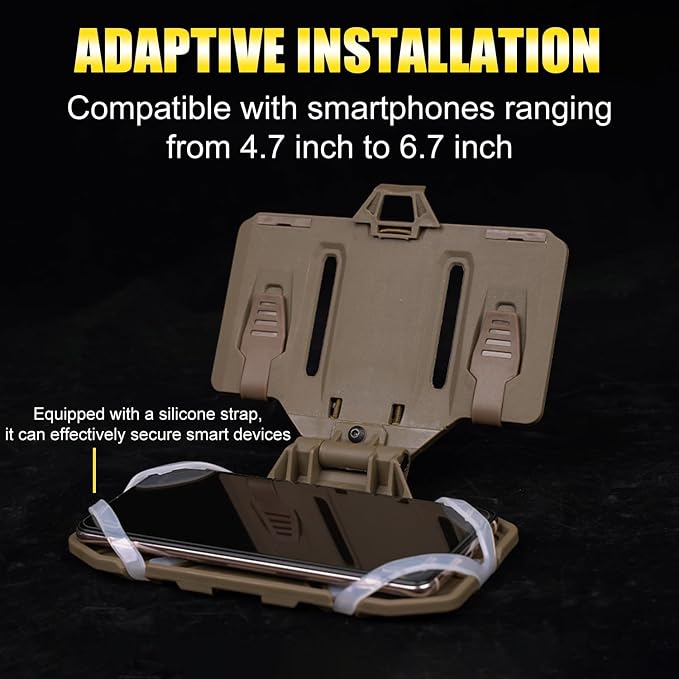 Zhongren Tactical Plate Carrier Vest Attachments Universal Phone Chest Mount - Image 5