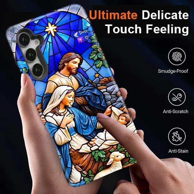 Compatible for Samsung Galaxy S25 FE 5G Case, Dual Layer Heavy Duty 2 in 1 - Image 7