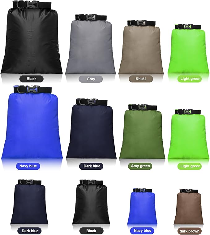 Shappy 6/12 Pcs Waterproof Dry Bags, Lightweight Outdoor Waterproof Dry Stuff - Image 3