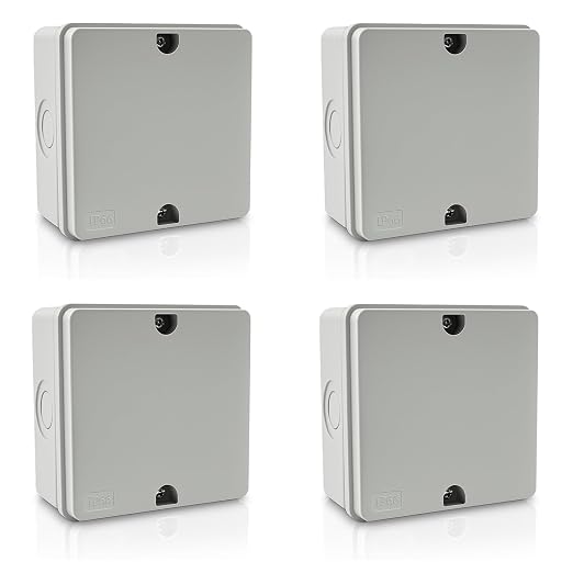 NineLeaf Junction Box, Waterproof Electrical Box IP66 Water Resistant Dustproof by NineLeaf
