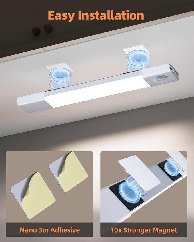 EZVALO 7.8" Rechargeable Motion Sensor Light Indoor, Wireless Closet Lights - Image 6