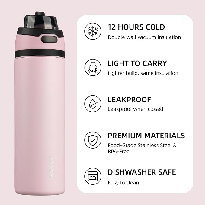 BJPKPK 25oz Insulated Water Bottle - Image 3