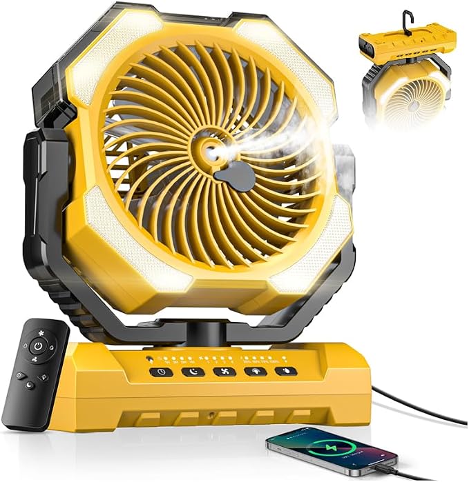 Misting Fan, Portable Camping Fans by Coolice