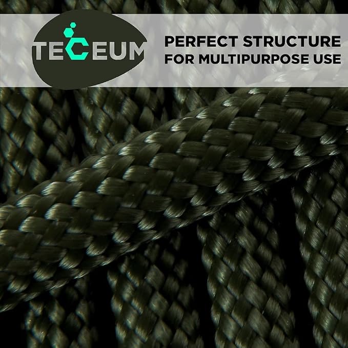 TECEUM 5/32" Paracord Rope 1000 – 1000ft / 200ft / 100ft / 50ft – Tactical - Image 5