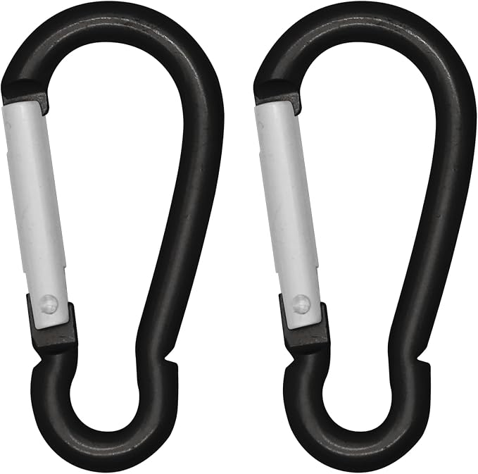 LESHIRY Large Carabiners Keychain 3" Aluminum D Shape Premium Durable D-Ring by LESHIRY