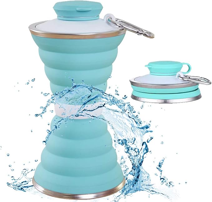 Collapsible Water Bottle, Camping Cup by SEMETOR