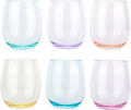 KOXIN-KARLU Classic 18-ounce Acrylic Stemless Wine Glasses, Unbreakable Mixed by KOXIN-KARLU