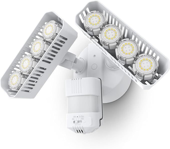 SANSI 7000LM Brightness Motion Sensor Outdoor Light, Dusk to Dawn LED Flood by SANSI