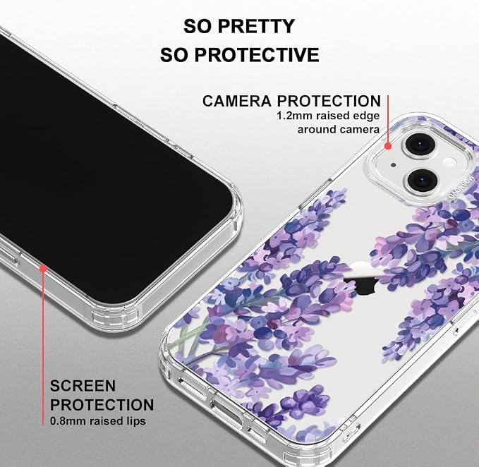 MOSNOVO for iPhone 13/14 Case | Military Grade 6.6ft Drop Tested | Clear - Image 5
