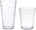 KLIFA- CHARLESTON- 16.5 & 19 oz, School of Fish Acrylic Drinking Glasses by KLIFAHome