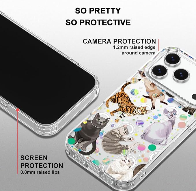 MOSNOVO for iPhone 17 Pro Case | Military Grade 6.6ft Drop Tested | Camera - Image 4