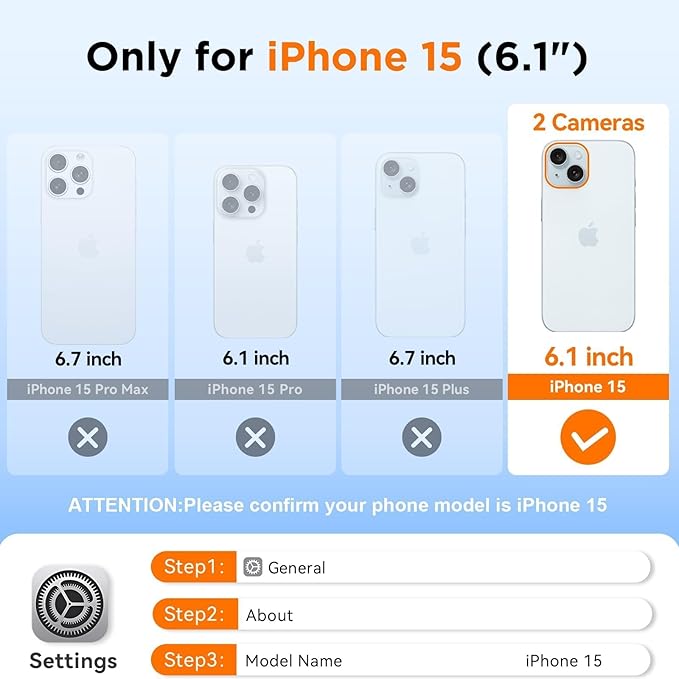 WIFORT for iPhone 15 Waterproof Case, 360 Full Body Sealed Protection Cover - Image 3