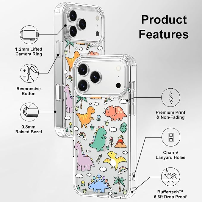 MOSNOVO for iPhone 17 Pro Max Case | Military Grade 6.6ft Drop Tested | Camera - Image 7