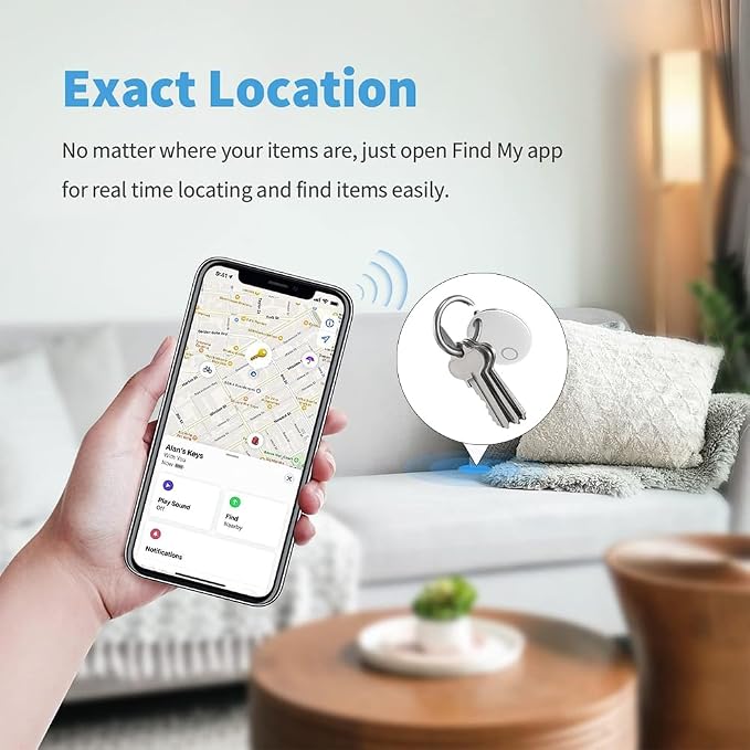 Air Tracker Tags-4 Pack, Smart Bluetooth Tracker, Compatible - Image 8