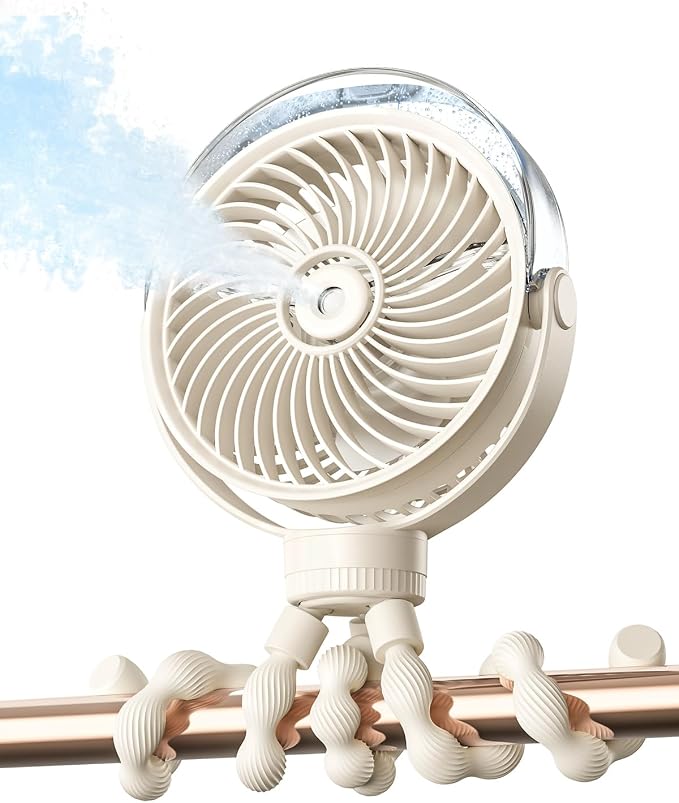 SWEETFULL Misting Stroller Fan – Portable Baby Fan by SweetFull%C2%AE