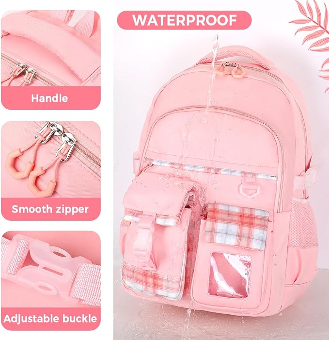 Cute Backpack for Teen Girls Kids Kawaii Bookbag Elementary Middle School - Image 5