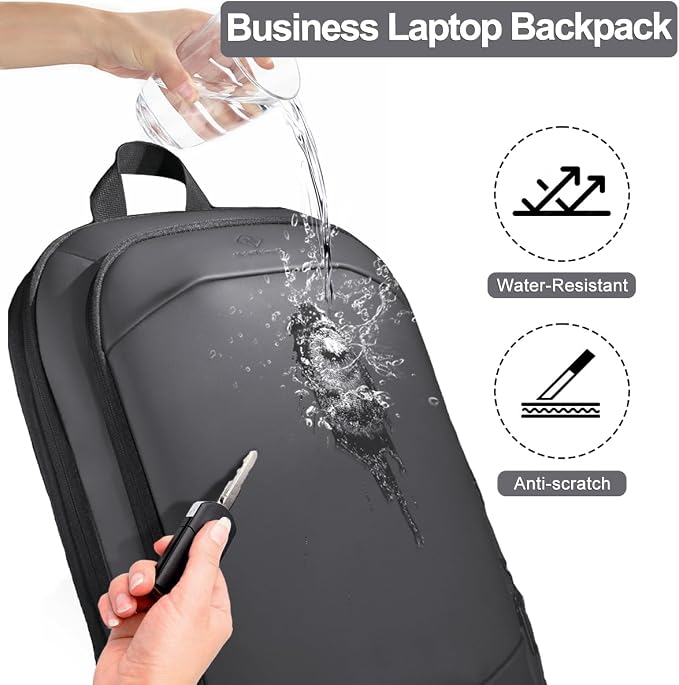 hk Business Backpack for Men 17 Inch, Slim & Expandable Waterproof Travel - Image 5