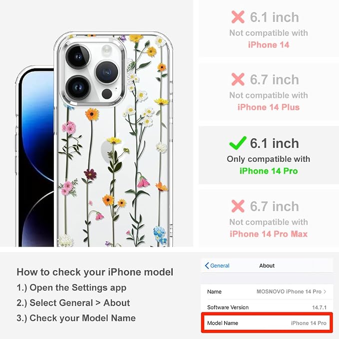 MOSNOVO Case for iPhone 14 Pro - Image 2