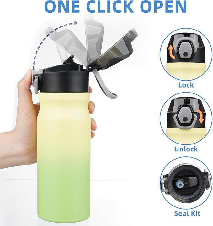 BJPKPK Insulated Water Bottle 18oz Stainless Steel Water Bottles - Image 3