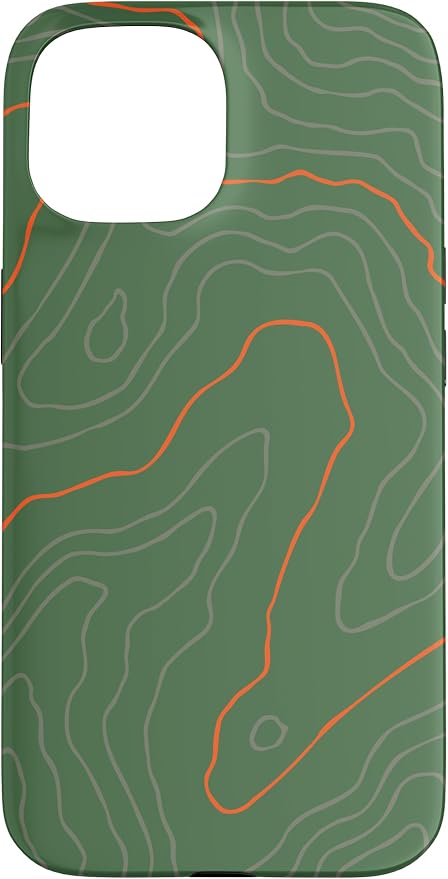 Backcountry Topo Guide Orange Lines Topographical Map Case by Unknown
