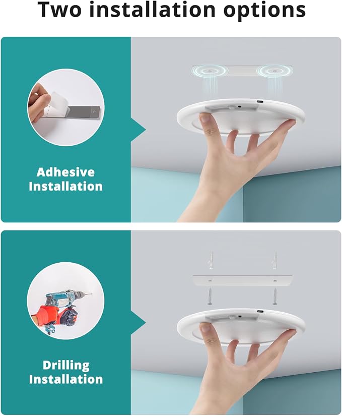 wowatt 2Pcs Battery Operated Ceiling Lights Rechargeable Motion Sensor Light - Image 2