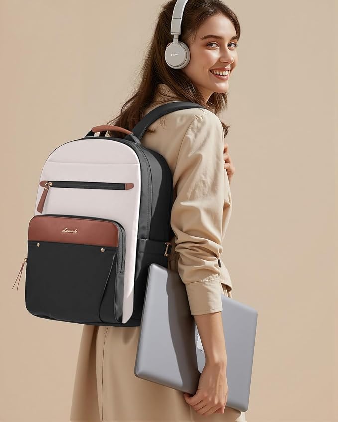 LOVEVOOK Laptop Backpack for Women, 17.3" Work Business Computer Backpack - Image 7