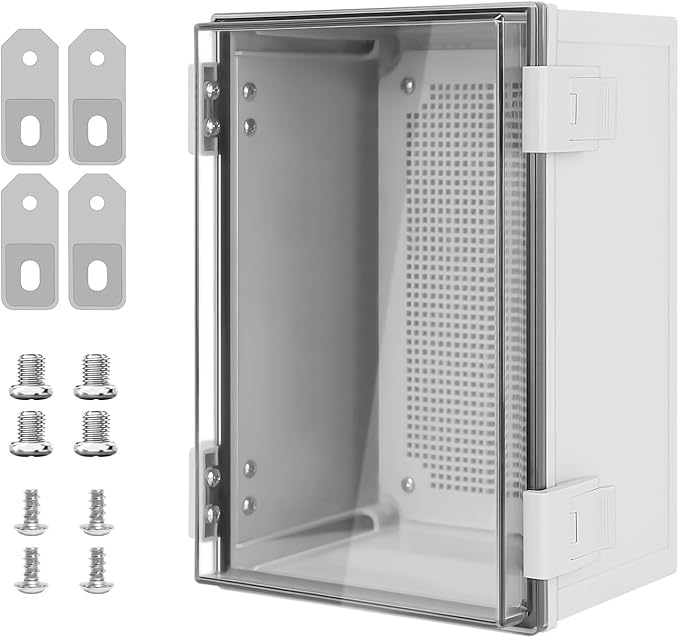 Junction Box IP65 Waterproof Dustproof ABS Plastic Enclosure, Outdoor and by LMioEtool