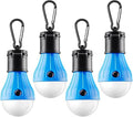 FLY2SKY Tent Lamp Portable LED Tent Lights Blue 4 Packs Hook Hurricane by FLY2SKY