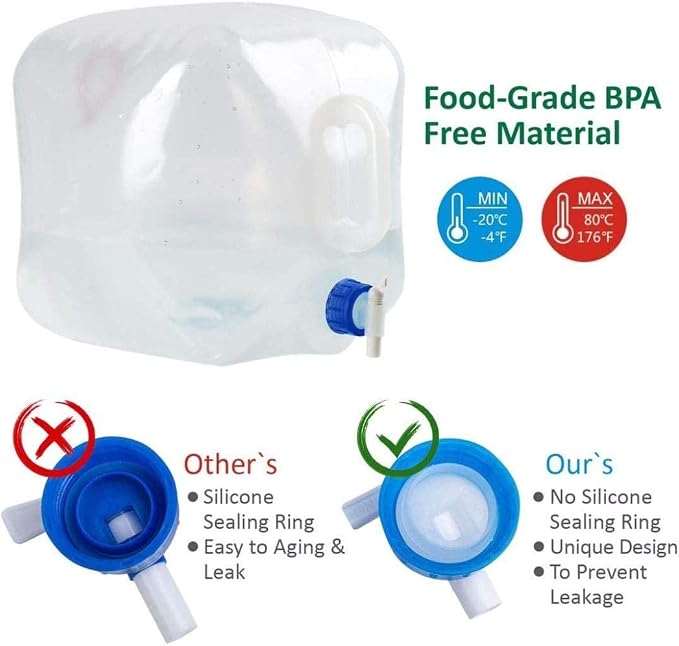 INNO STAGE 2 Pack Collapsible Water Container 2.6 Gallon - Image 6
