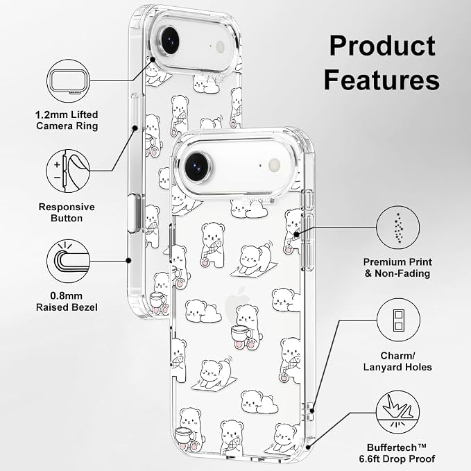 MOSNOVO for iPhone Air Case, Shockproof Military-Grade Protection 6.6ft Drop - Image 7