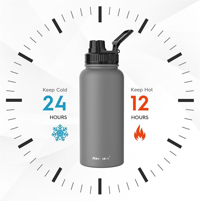 Navigate 32 oz Insulated Stainless Steel Sports Water Bottle - Image 2