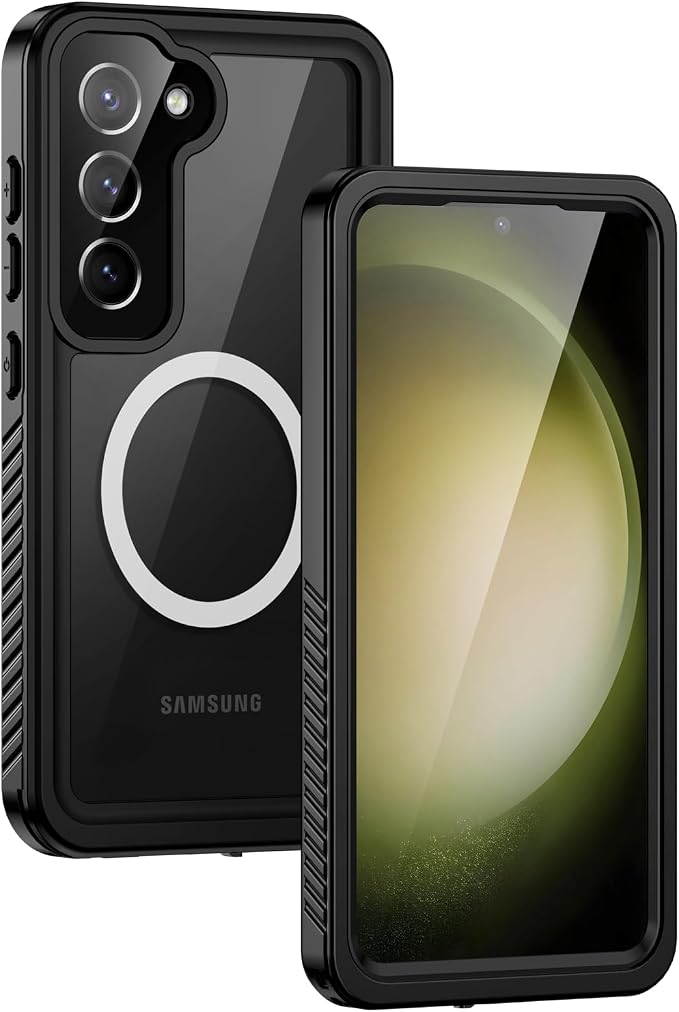 Lanhiem Magnetic for Samsung Galaxy S23 Phone Case, IP68 Waterproof Dustproof by LanhiemHome