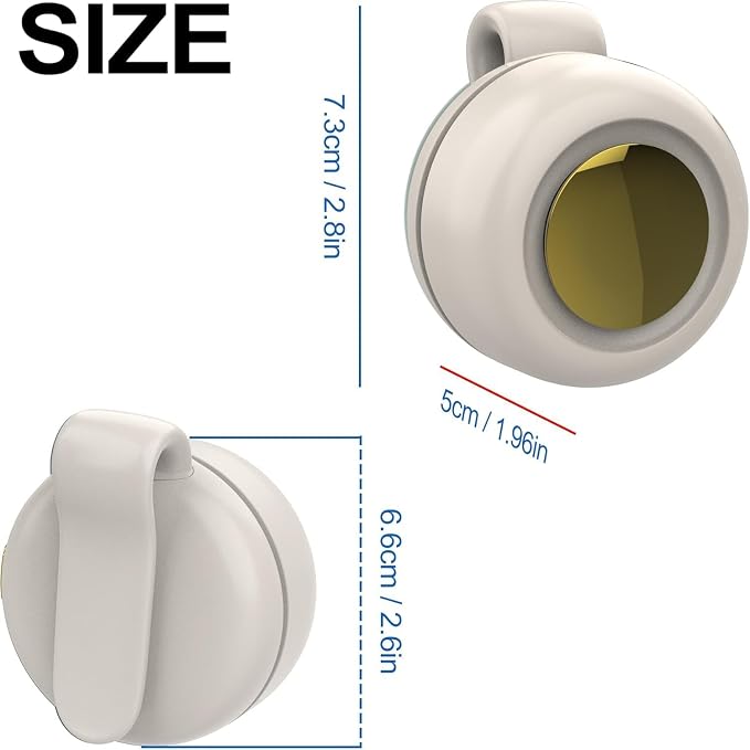 TFQXA1Z Portable Silent Clip On Bladeless Fan, Rechargeable Wearable Fan - Image 2
