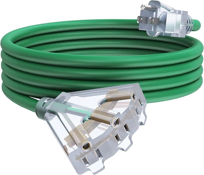 15Ft 12/3 Outdoor Extension Cord by PLUGTUL